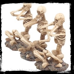Figurka Szkielet - zestaw 3 sztuk - See No, Hear No, Speak No Skeletons 8.5 cm